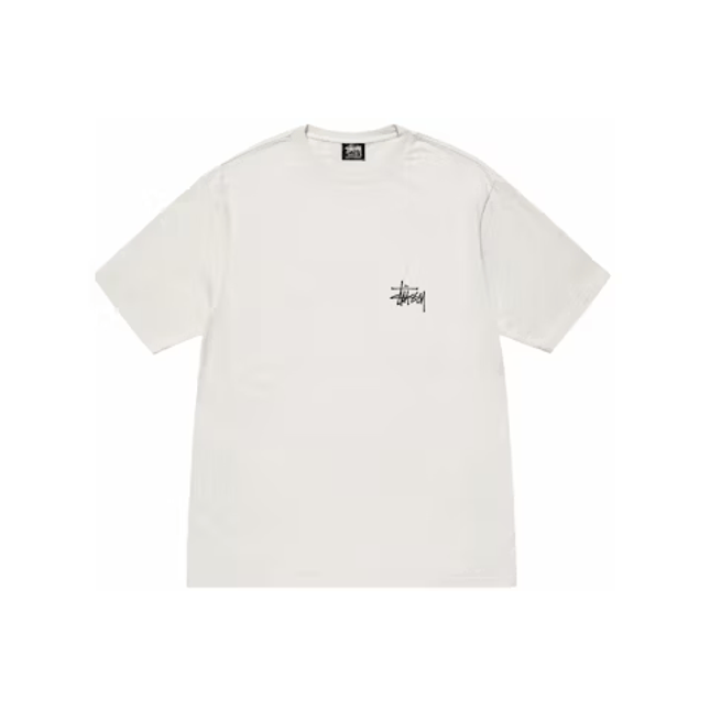 Stussy Basic Pigment Dyed T-Shirt Natural - SneakCenter