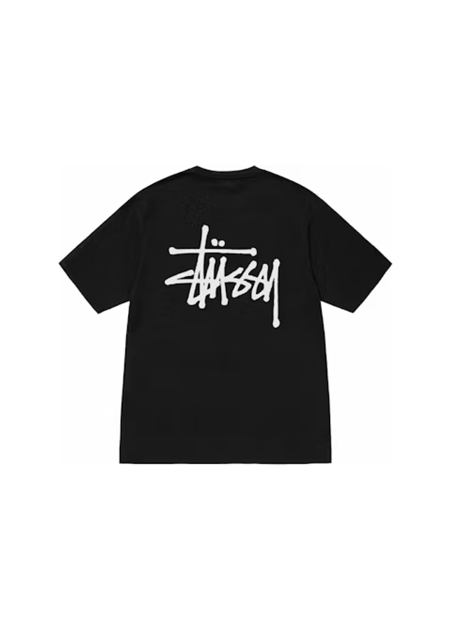 Stussy Basic Pigment Dyed Tee Black - SneakCenter