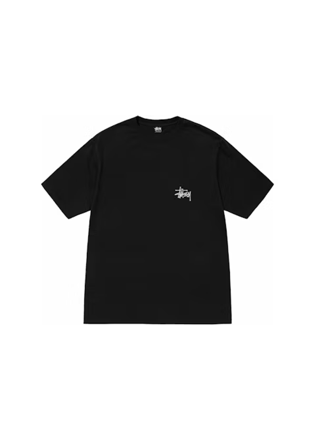 Stussy Basic Pigment Dyed Tee Black - SneakCenter