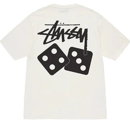 Stüssy Pigment Dyed Dice Tee Natural - SneakCenter