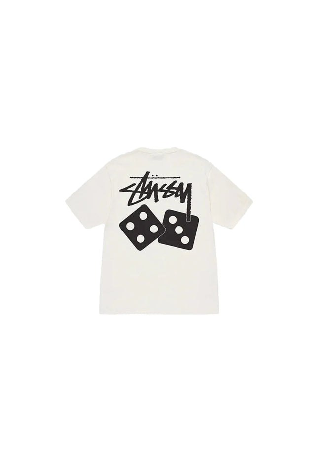 Stüssy Pigment Dyed Dice Tee Natural - SneakCenter