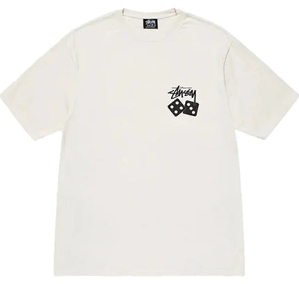Stüssy Pigment Dyed Dice Tee Natural - SneakCenter