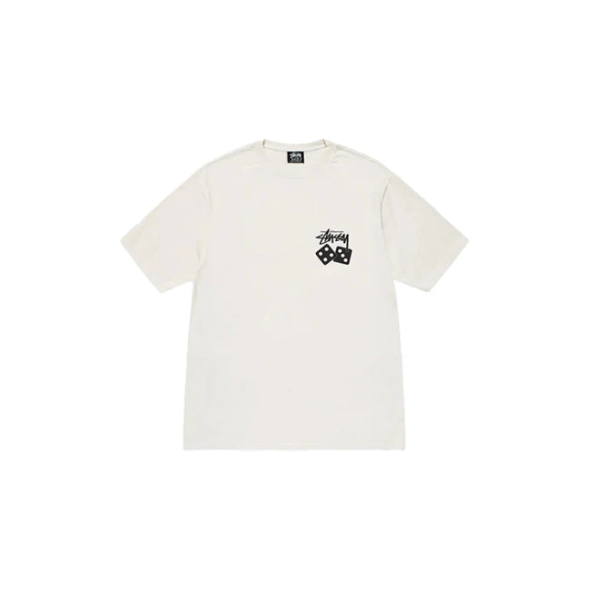Stüssy Pigment Dyed Dice Tee Natural - SneakCenter