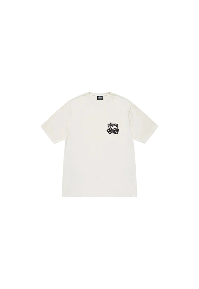 Stüssy Pigment Dyed Dice Tee Natural - SneakCenter