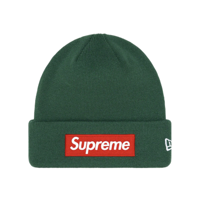 Supreme New Era Box Logo Beanie (FW22) Dark Pine - SneakCenter