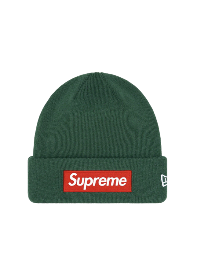 Supreme New Era Box Logo Beanie (FW22) Dark Pine - SneakCenter