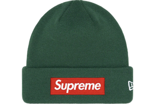 Supreme New Era Box Logo Beanie (FW22) Dark Pine