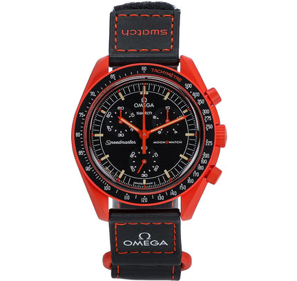Swatch x Omega Bioceramic Moonswatch Mission On Earth Lava - SneakCenter