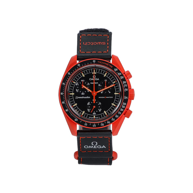 Swatch x Omega Bioceramic Moonswatch Mission On Earth Lava - SneakCenter