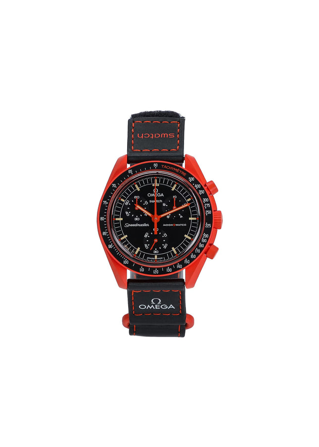 Swatch x Omega Bioceramic Moonswatch Mission On Earth Lava - SneakCenter