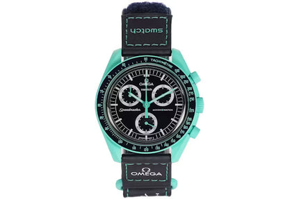 Swatch x Omega Bioceramic Moonswatch Mission On Earth Polar Lights - SneakCenter
