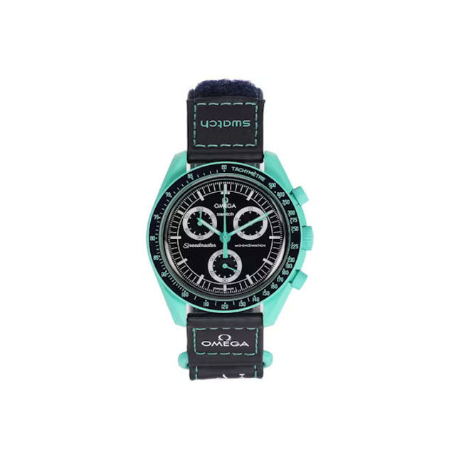 Swatch x Omega Bioceramic Moonswatch Mission On Earth Polar Lights - SneakCenter