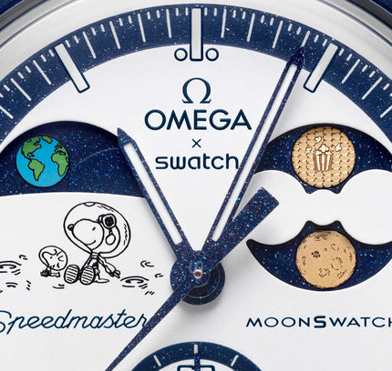 Swatch x Omega Bioceramic Moonswatch Mission to Earthphase Moonshine Gold PopCorn - SneakCenter