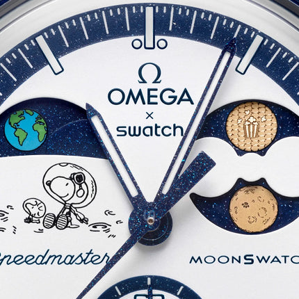 Swatch x Omega Bioceramic Moonswatch Mission to Earthphase Moonshine Gold PopCorn - SneakCenter
