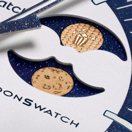 Swatch x Omega Bioceramic Moonswatch Mission to Earthphase Moonshine Gold PopCorn