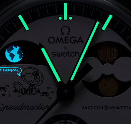 Swatch x Omega Bioceramic Moonswatch Mission to Earthphase Moonshine Gold PopCorn