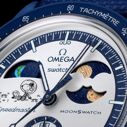 Swatch x Omega Bioceramic Moonswatch Mission to Earthphase Moonshine Gold PopCorn - SneakCenter
