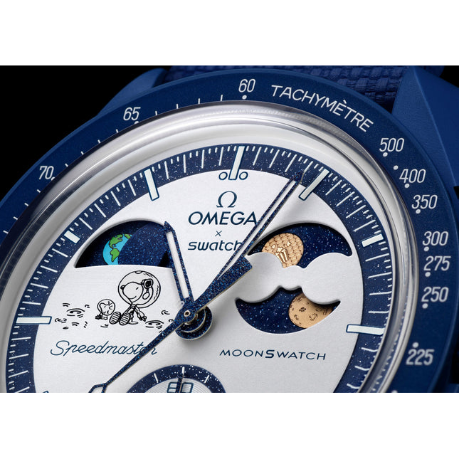 Swatch x Omega Bioceramic Moonswatch Mission to Earthphase Moonshine Gold PopCorn - SneakCenter