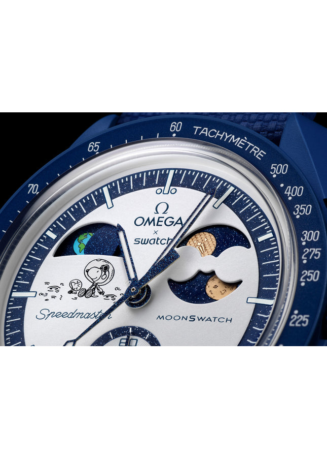 Swatch x Omega Bioceramic Moonswatch Mission to Earthphase Moonshine Gold PopCorn - SneakCenter