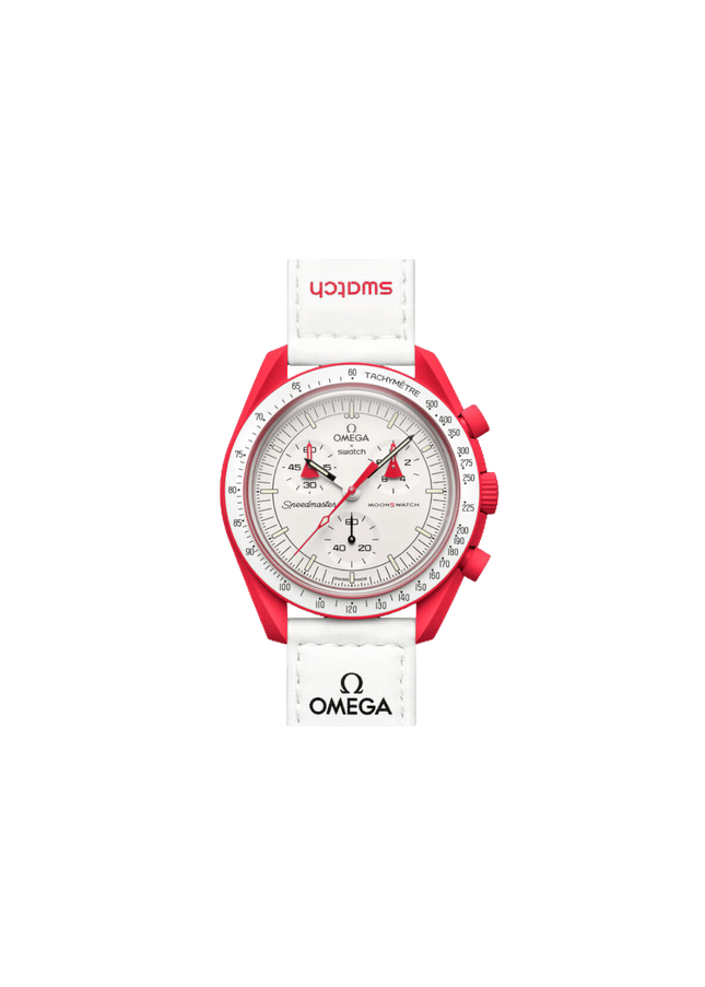 Swatch x Omega Bioceramic Moonswatch Mission to Mars - SneakCenter