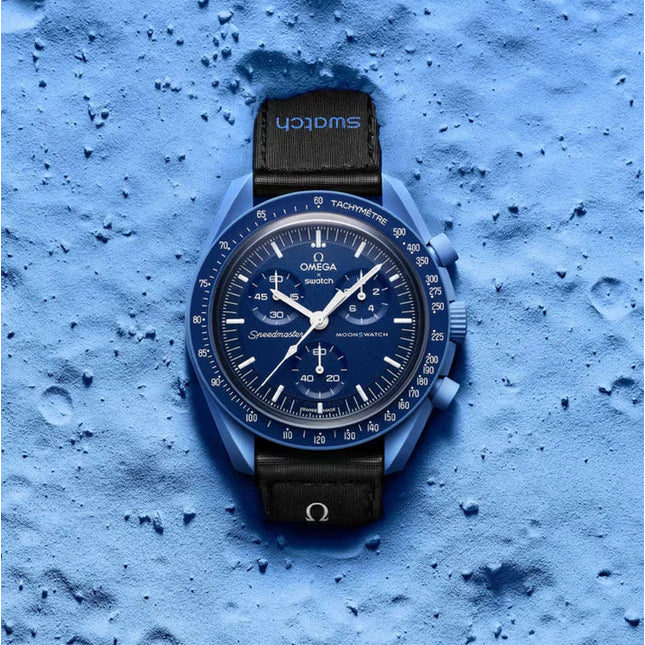 Swatch x Omega Bioceramic Moonswatch Mission to Neptune - SneakCenter