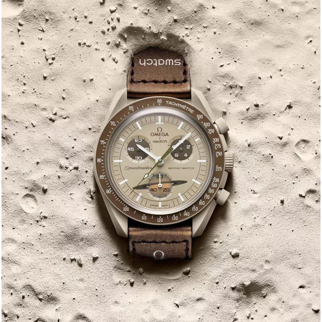 Swatch x Omega Bioceramic Moonswatch Mission to Saturn - SneakCenter