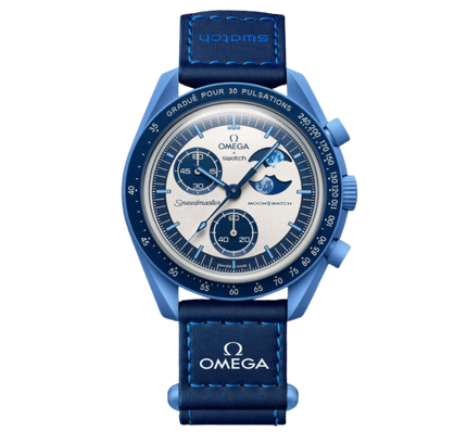 Swatch x Omega Bioceramic Moonswatch Mission to the Super Blue Moonphase - SneakCenter
