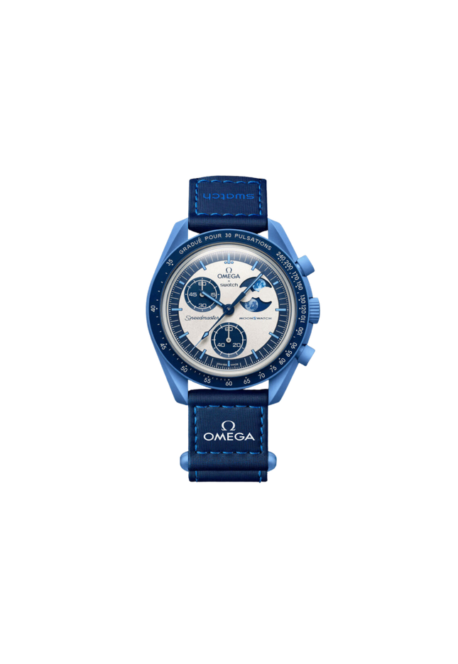 Swatch x Omega Bioceramic Moonswatch Mission to the Super Blue Moonphase - SneakCenter