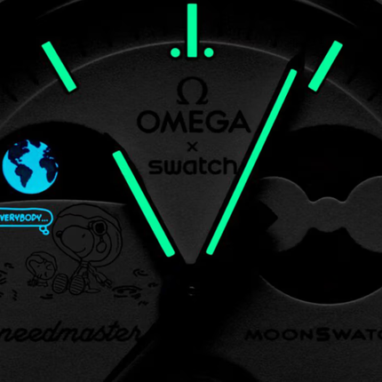 Swatch x Omega Mission to Earthphase Moonshine Gold Cold Moon