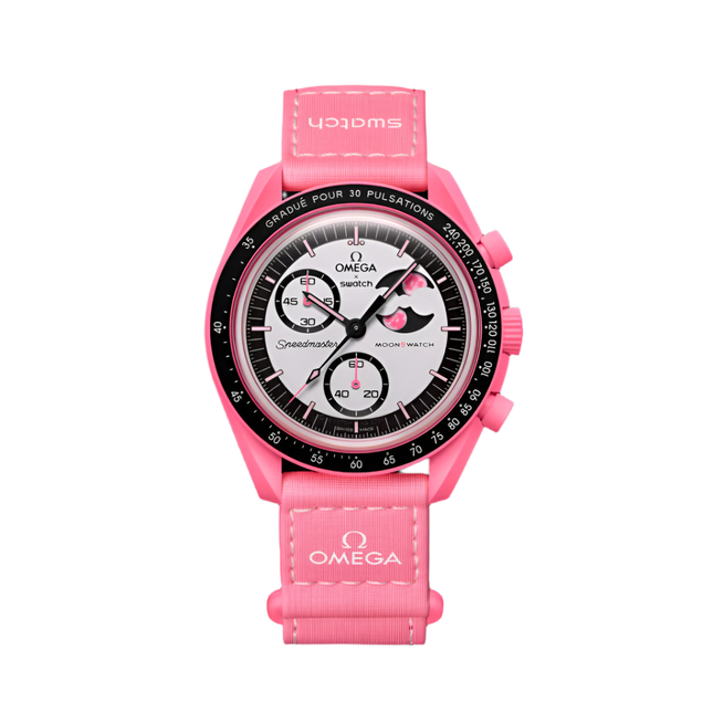 Swatch x Omega Mission to the Pink Moonphase - SneakCenter