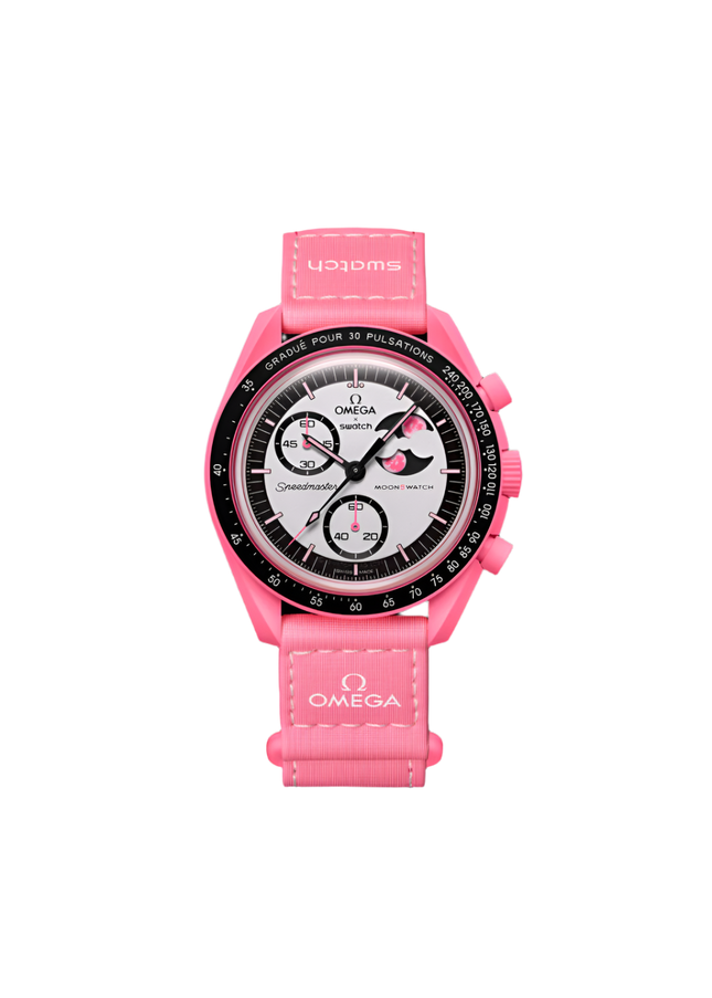 Swatch x Omega Mission to the Pink Moonphase - SneakCenter