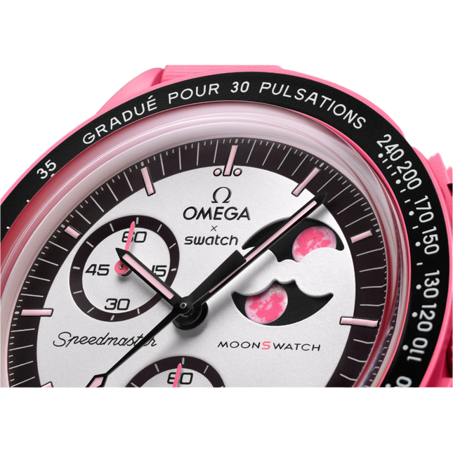 Swatch x Omega Mission to the Pink Moonphase - SneakCenter