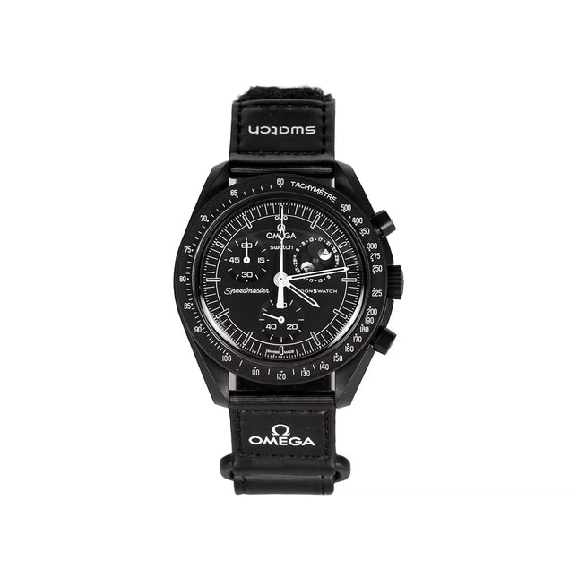 Swatch x Omega x Snoopy Black Mission to the Moonphase New Moon - SneakCenter