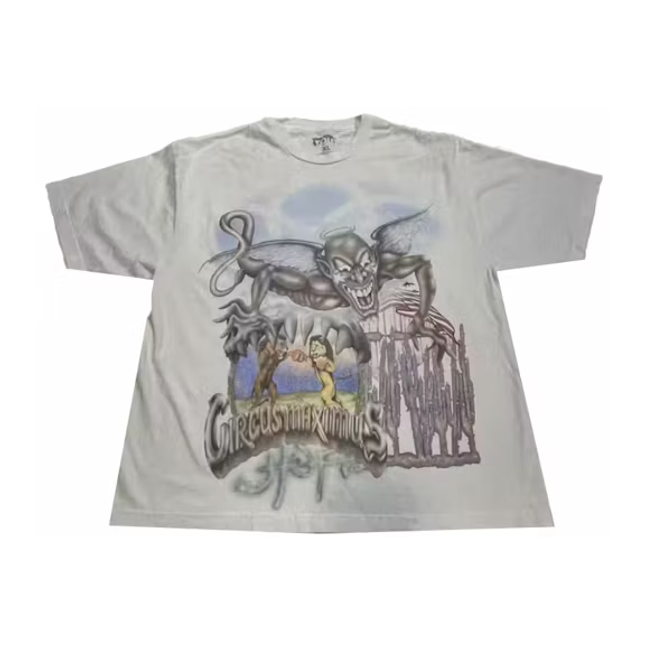 Travis Scott Utopia Circus Maximus 2023 Tour III Tee White - SneakCenter