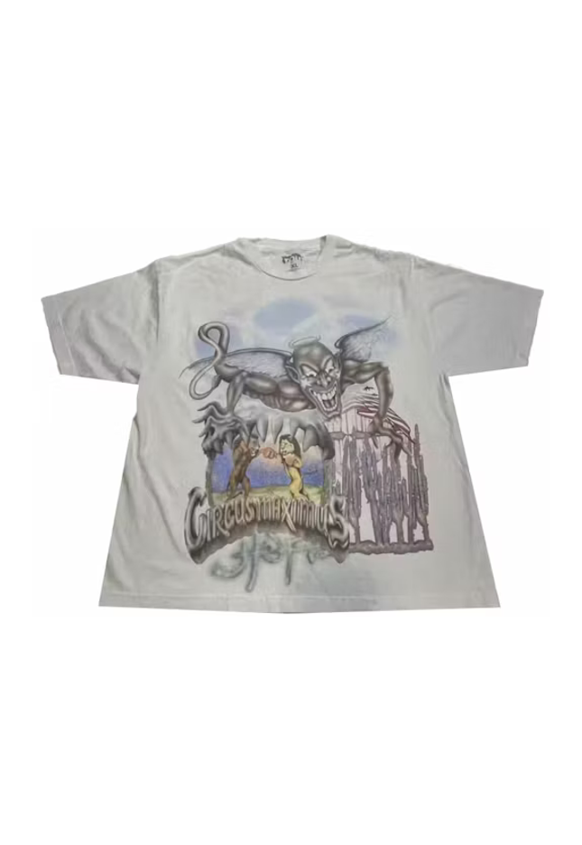 Travis Scott Utopia Circus Maximus 2023 Tour III Tee White - SneakCenter