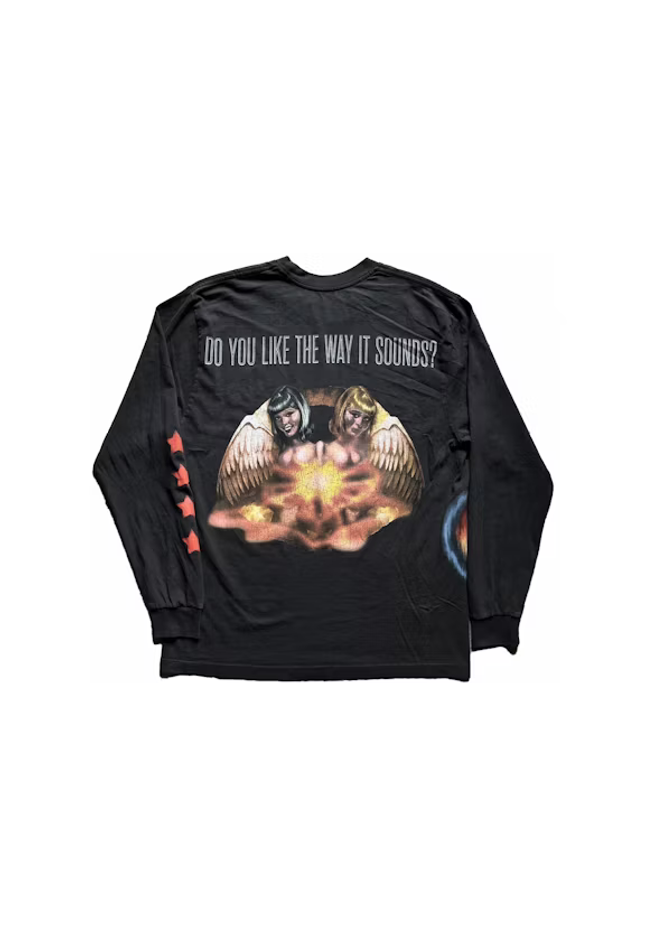 Travis Scott Utopia Circus Maximus 2023 Tour L/S Tee Black - SneakCenter