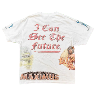 <tc>Travis Scott</tc> Tricou alb Utopia Circus Maximus See The Future