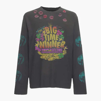 Triple Sevens Lucky Kiss Longsleeve Black