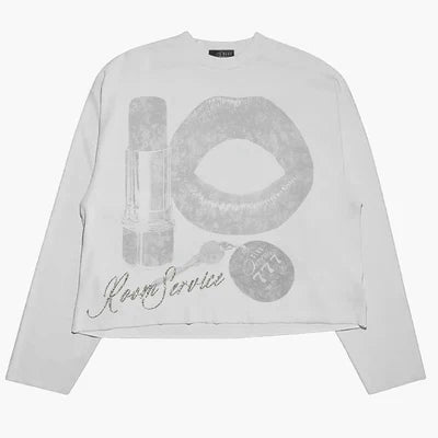 Triple Sevens Room Service Long Sleeve Tee White