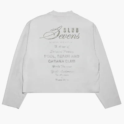 Triple Sevens Room Service Long Sleeve Tee White