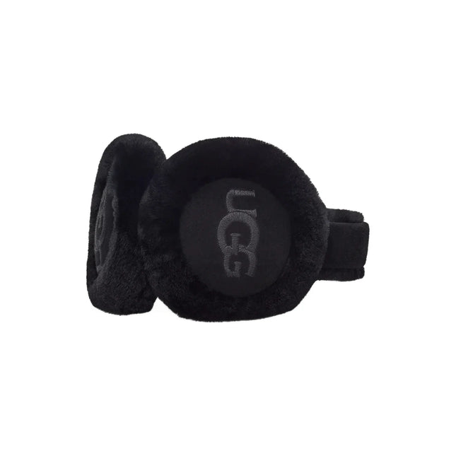 UGG Fülvédő - Sheepskin Embroidery Earmuff Black - SneakCenter