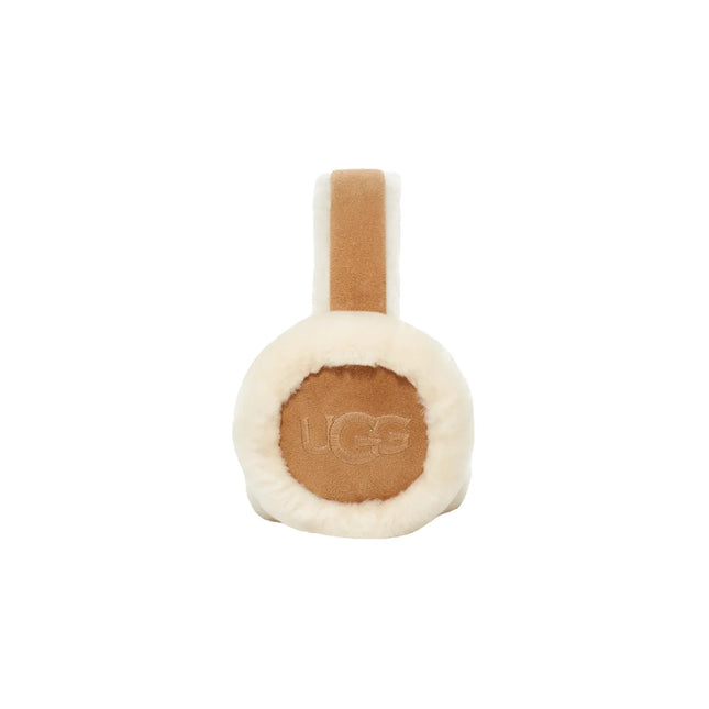 UGG Fülvédő - Sheepskin Embroidery Earmuff Chestnut - SneakCenter