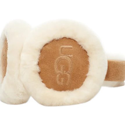 UGG Fülvédő - Sheepskin Embroidery Earmuff Chestnut - SneakCenter