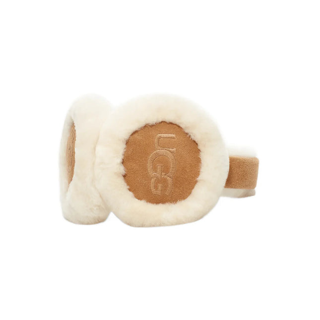 UGG Fülvédő - Sheepskin Embroidery Earmuff Chestnut - SneakCenter