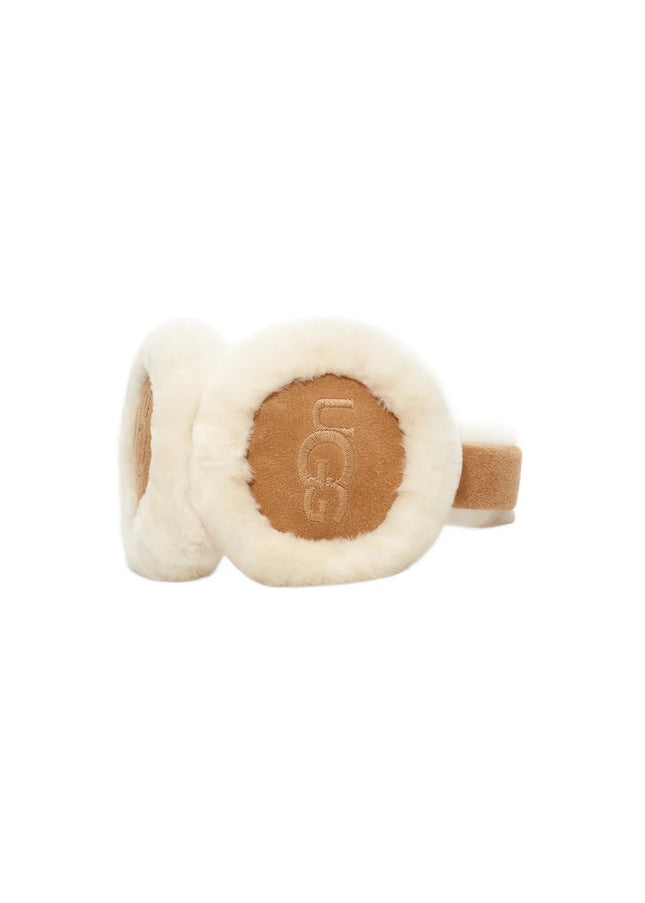 UGG Fülvédő - Sheepskin Embroidery Earmuff Chestnut - SneakCenter