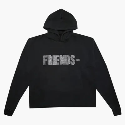 Vlone Friends Rhinstone Hoodie Black