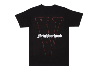 Vlone x Neighborhood Skull Black Red T-Shirt