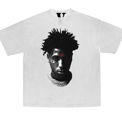 Vlone x YoungBoy NBA Reaper's Child White TShirt - SneakCenter