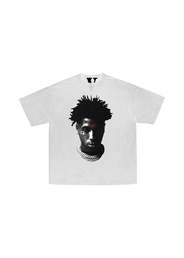 Vlone x YoungBoy NBA Reaper's Child White TShirt - SneakCenter