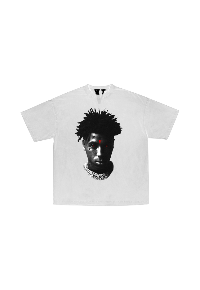 Vlone x YoungBoy NBA Reaper's Child White TShirt - SneakCenter